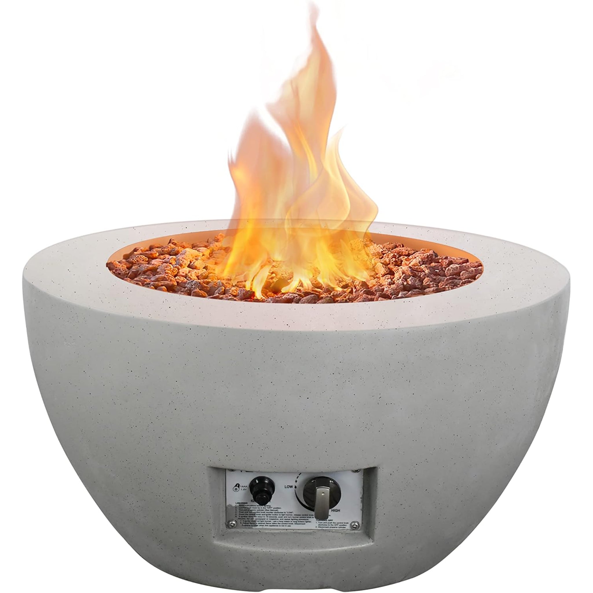 Volcera Concrete Flame Fire Pit